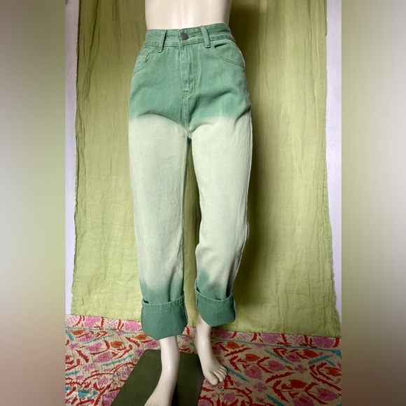 💚NWT Green Ombre Jeans 💚 - Picture 10 of 10